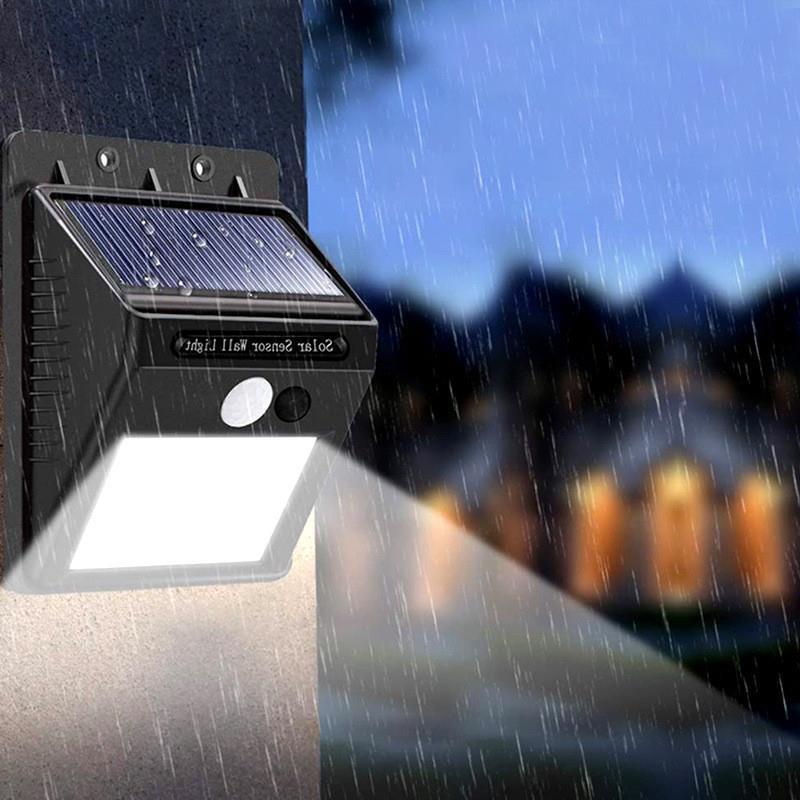 LED solar wall light, human body sensing courtyard light路灯