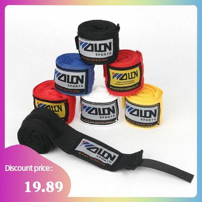 Cotton Strap Boxing Bandage Sanda Muay Thai MMA Hand Gloves