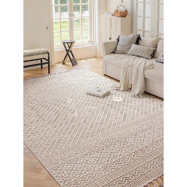 Turkey Carpet for Living Room Simple Solid Color Bedroom