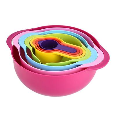 8-Piece Baking Set Rainbow Measuring Cups Sieve
