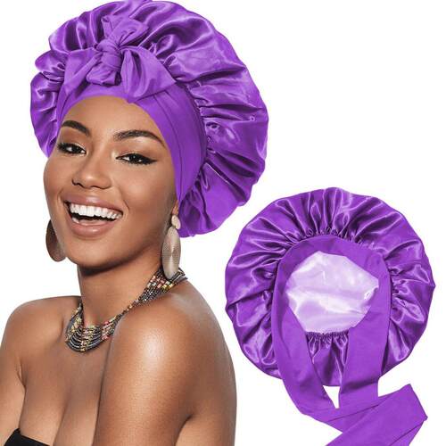 satin silk bonnet hair bonnet Night Sleep 睡觉帽子女睡帽发帽