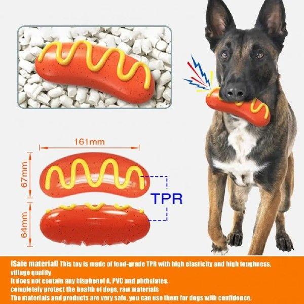 Soft Touch Dog Chew Toy Durable Dog Chew Toy Sausage-shaped