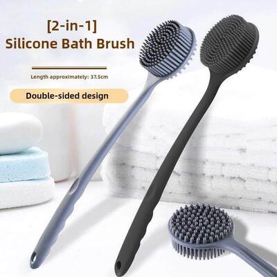 Bath Soft Back Brush Bath Shower Sponge Scrubbing Brush with