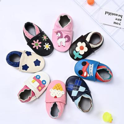 Newborn Baby Shoes Girls Slippers Soft Cow Leather Sandals