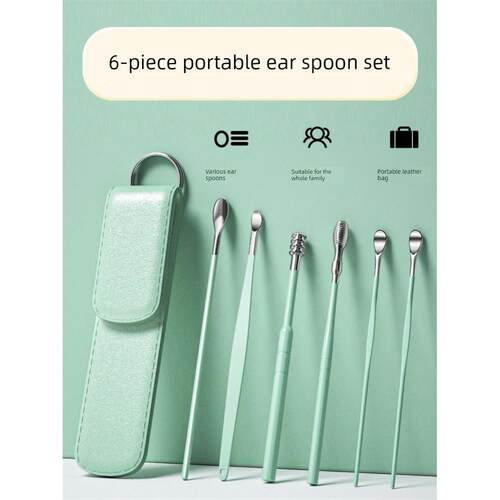 6PCS Ear Cleaner Wax Removal Tool Earpick Sticks Earwax Remo