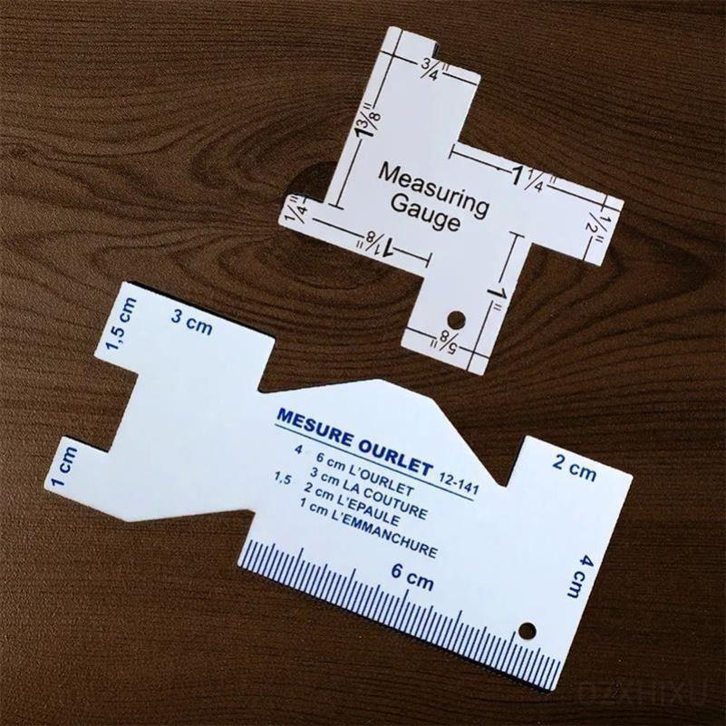 Precision Seam Measuring Gauge Metal Quilting Tailor Ruler T