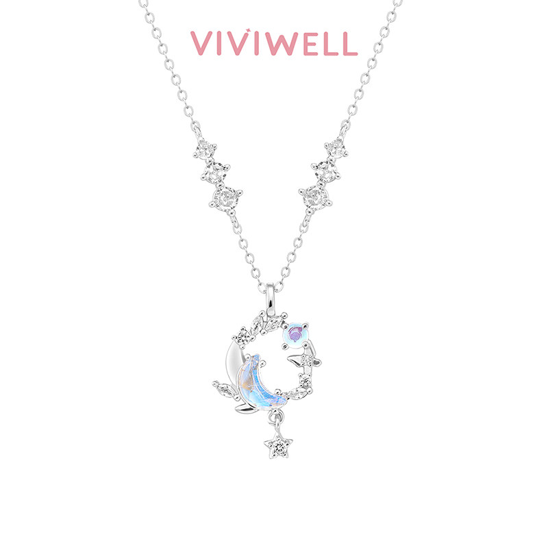 VIVIWELLS925银星月幻梦项链图片