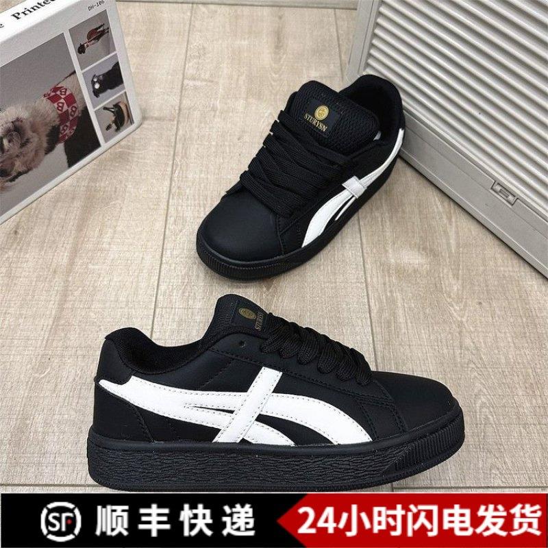 港风男女鞋ins韩版百搭小众原创复古板鞋2025春季新款休闲情侣鞋