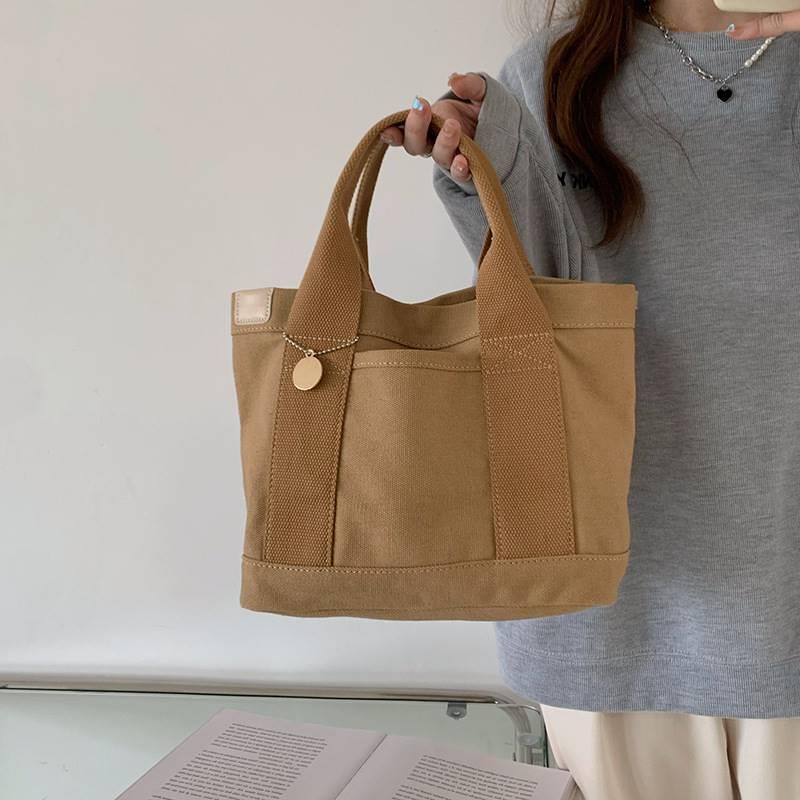 Hundreds of canvas handbag bag female 2022 simple large capa