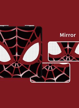红色蜘蛛侠便携化妆镜子韩国随身学生折叠镜可爱小清新小镜子女