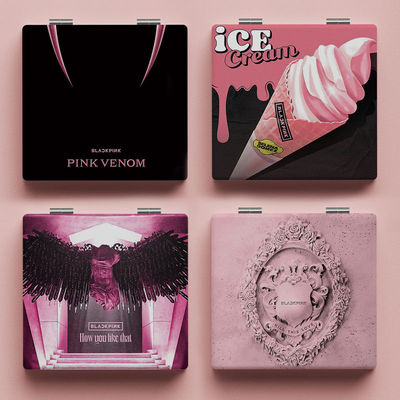 BLACKPINK专辑化妆镜学生小镜子随身带便携手持折叠镜迷你双面镜