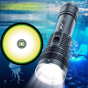 BT90白光聚光户外潜水大功率手电筒 铝合金防水LED赶海照明灯具