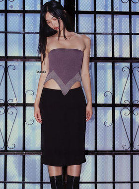 国现速发 Tankair美金短裙黑色百搭经典迷你修身高弹力包臀半身裙