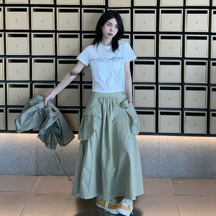 【正品国现】Matinkim 破洞字母切割logo短袖T恤宽松撕裂纯棉上衣