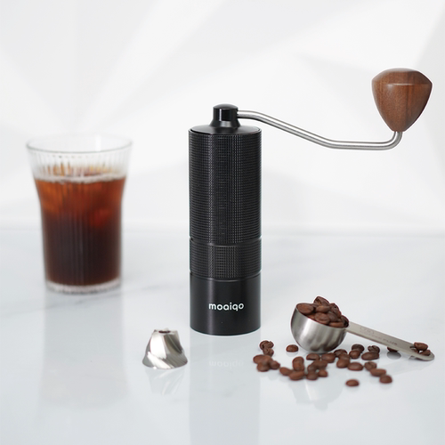 moaiqo摩巧手摇咖啡磨豆机器手动意式手冲咖啡豆便携家用锥刀研磨