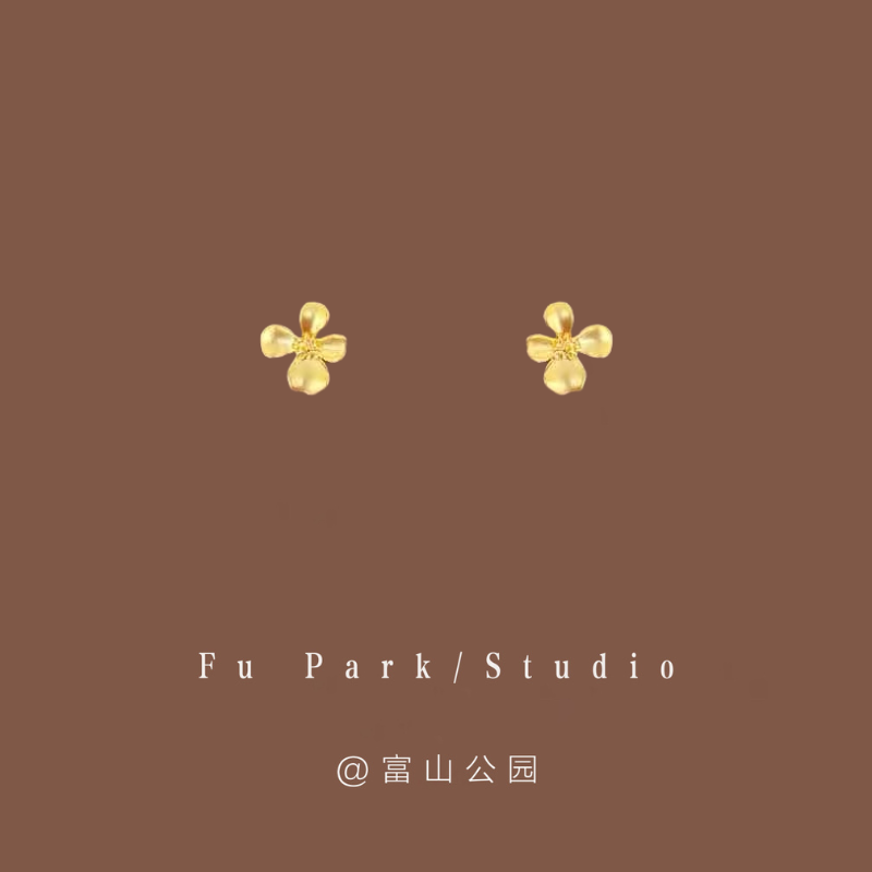 「鸢尾诗」mini花朵耳钉!