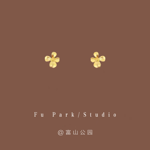 「鸢尾诗」mini花朵耳钉!