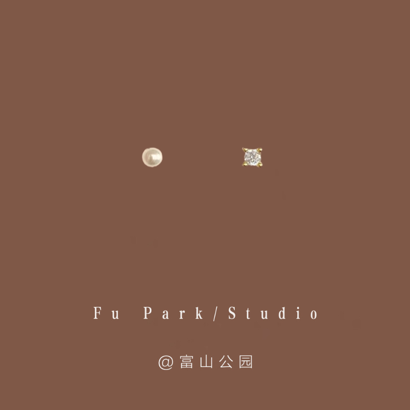 「双子岛」mini小巧耳钉子！
