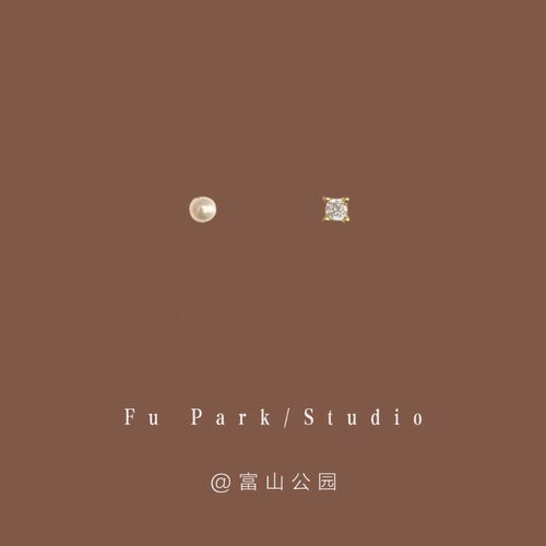 「双子岛」mini小巧耳钉子！