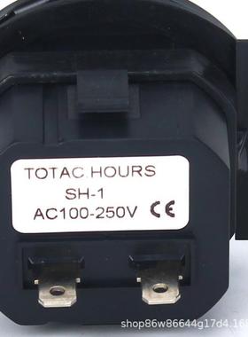 工业计时器蓝茵 SH-1石英电子全密封式计时器 AC100-250V全新黑色
