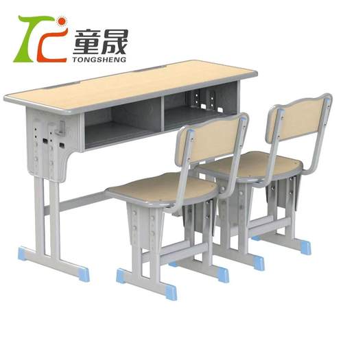 学校用 中小学生课桌椅 双人课桌椅套装小学生升降椅儿童学习桌椅