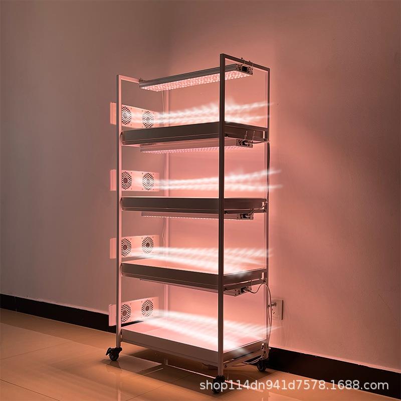 便携室内透气带轮子可移动带刹车小推车花架多肉植物置物架