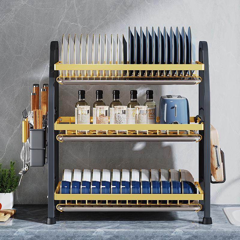 碗碟沥水架家用跨境台面砧板收纳置物架厨房碗筷收纳架沥水碗架,厨房/烹饪用具,抹布架/厨房清洁收纳架,淘宝优惠券,粉丝福利购,淘宝优惠卷