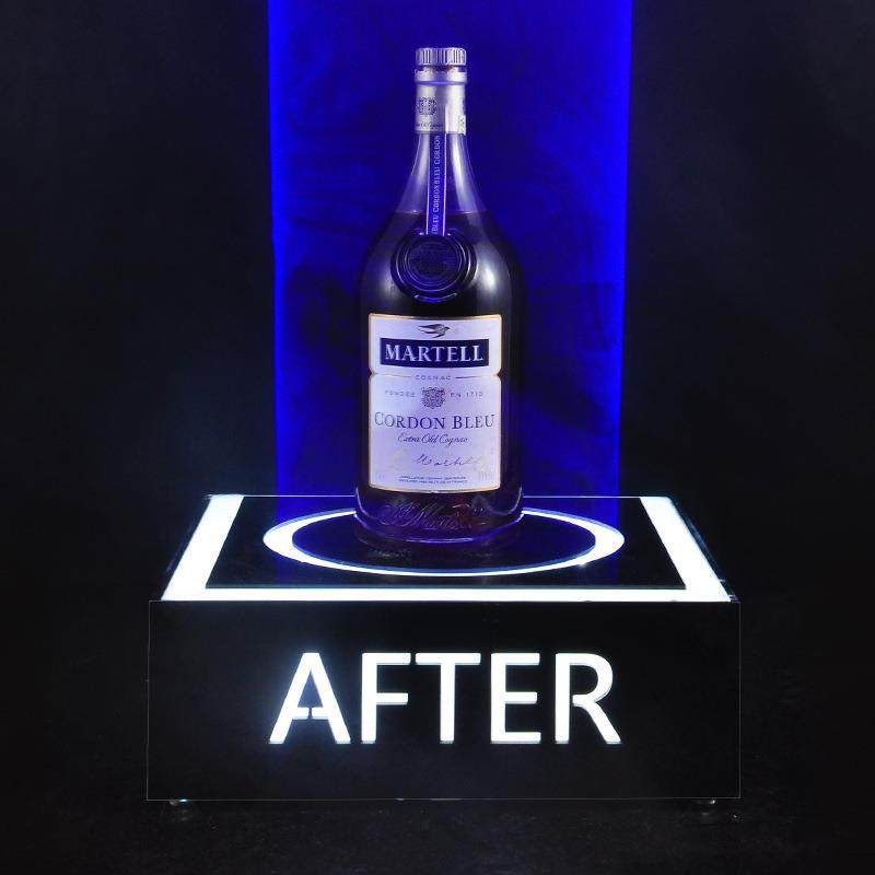 厂家直销激光光圈酒座亚克力洋酒威士忌酒架酒吧KTV夜场展示架包