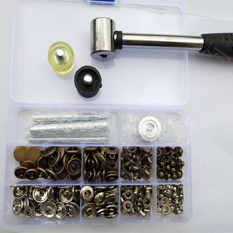 厂家跨境17MM铜四合扣牛仔纽扣按扣工具锤子钮扣现货