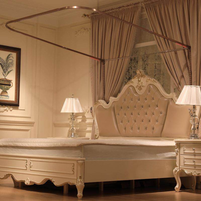 2025新款u型轨道导轨蚊帐 1.5米1.8m双人床 加密加厚纹帐宫廷蚊帐