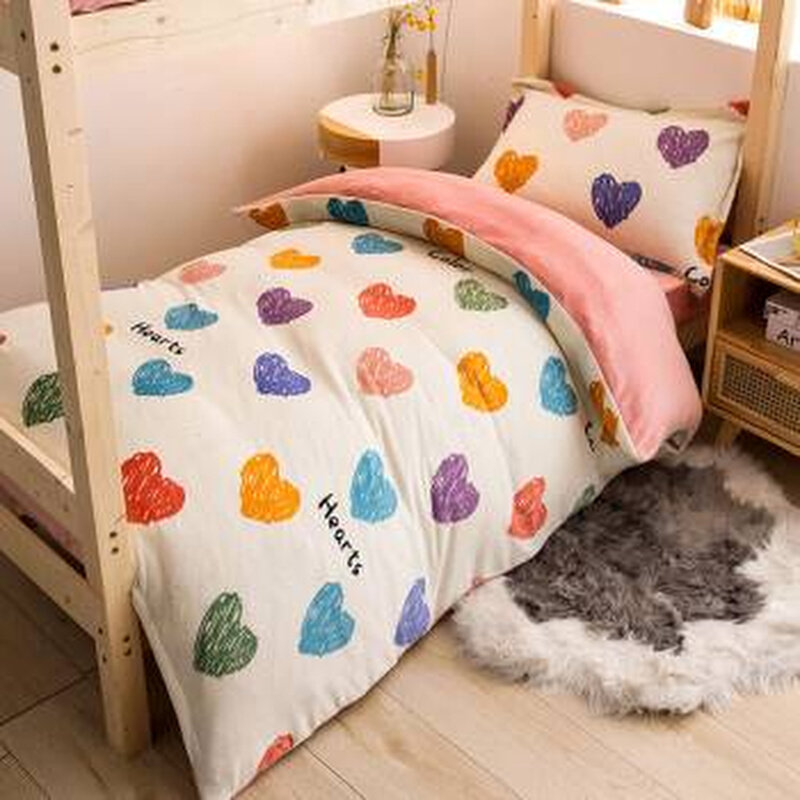 冬季加厚保暖牛奶绒学生宿牀单被套三件套单人09m牀上用品牀笠u.,床上用品,学生床品套件,淘宝优惠券,粉丝福利购,淘宝优惠卷