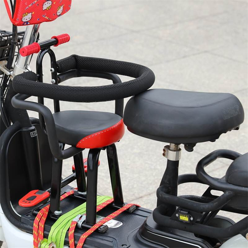 极速电动车三轮车儿童座椅子前置电瓶H宝宝安全座椅摩托踏板车小