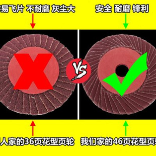 百叶片百叶轮花叶百页打磨片角磨机抛光不锈钢金属磨片320软砂布