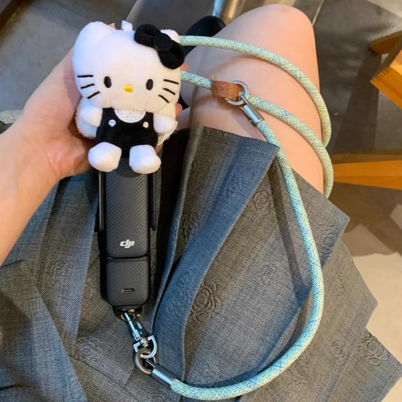 大疆pocket3挂绳相机配件高颜值kitty运动相机镜头云台保护套挂件