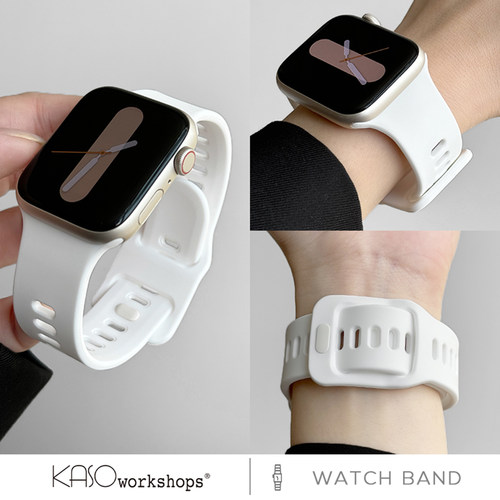 适用iwatch硅胶表带男女