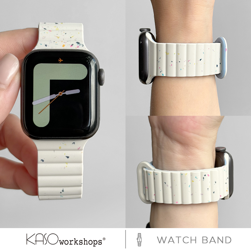 KASO适用苹果S9手表iwatch10表带applewatch9磁吸硅胶S10新款Ultra男SE运动8创意女款腕带SE新款watch高级