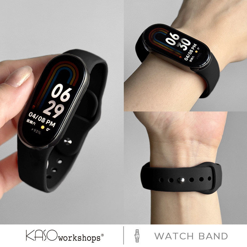KASO适用小米手环10表带8/NFC液态硅胶手表带智能运动手表陶瓷版9新款NFC替换带男女春秋冬高级感透气