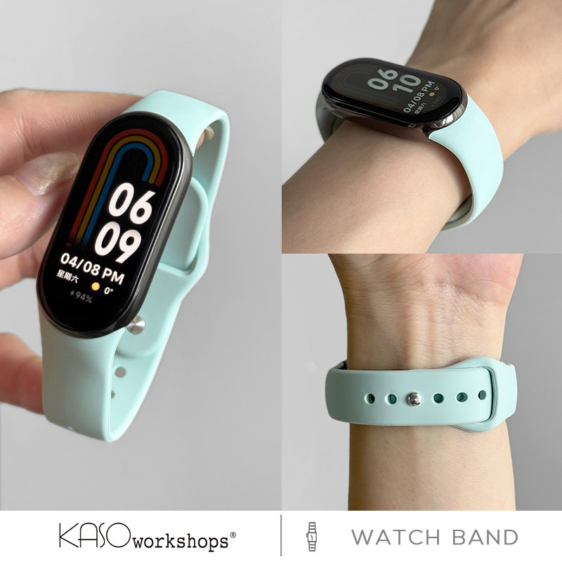 KASO适用小米手环10表带8/NFC液态硅胶手表带智能运动手表陶瓷版9新款NFC替换带男女春秋冬高级感透气
