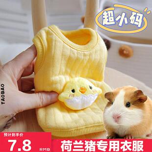 荷兰猪专用保暖衣服冬天穿的防寒冷宠物豚鼠龙猫刺猬过冬的小衣服
