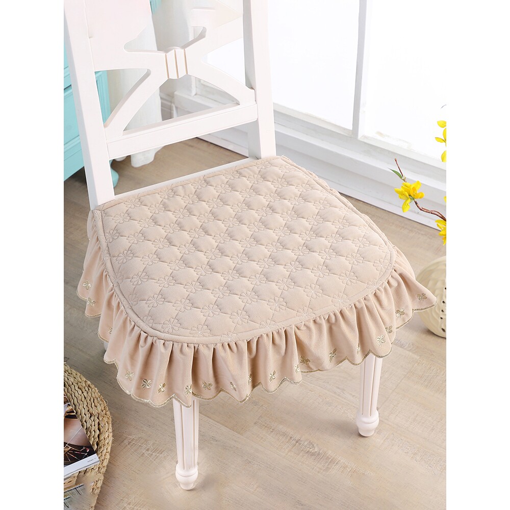 餐桌椅垫家用薄款椅子垫坐垫防滑凳子座垫布艺屁股垫透气垫子四季