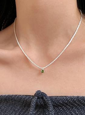 波光粼粼项链轻奢高级感爆款锁骨链绿野仙踪小众女颈链