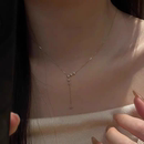 FEEINS法国Y字吊坠流苏项链女新款 轻奢小众高级感配饰锁骨链 爆款