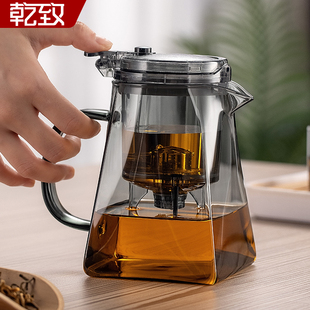 泡茶壶飘逸杯玻璃茶壶茶水分离一键过滤耐高温冲茶器茶具泡茶神器
