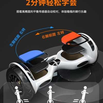 新品领奥智能两轮自平衡车成年上班用学生儿童滑板电动有扶手8品