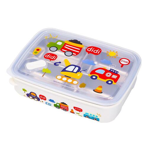 Lianlock联扣316L不锈钢饭盒餐盘便当盒四格分离盖密封卡通