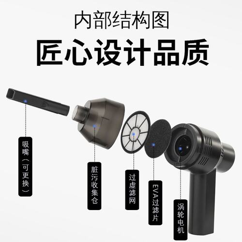 迷你吸尘器 窗户清洁器 桌面键盘凹槽清理缝隙小型手持吸尘器