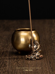 不止不只 24年新品原创敬业努力金蟾香插 招财进宝 事业高升