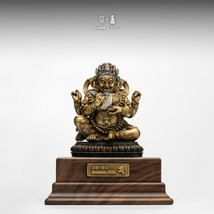 BUZHIBUZHI不止不只&吕一 联名大黑天摆件造像艺术品 925银青铜