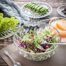 透明玻璃碗家用日式 水果蔬菜沙拉碗盘网红学生宿舍泡面耐冷热饭碗