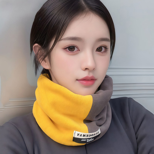 围脖秋冬季女面罩骑行保暖护颈脖套百搭男围巾加厚口罩多功能防寒